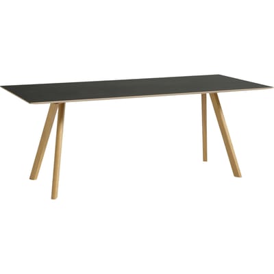 HAY Copenhague CPH30 tafel - zwart - lak op waterbasis - 200 x 90 cm