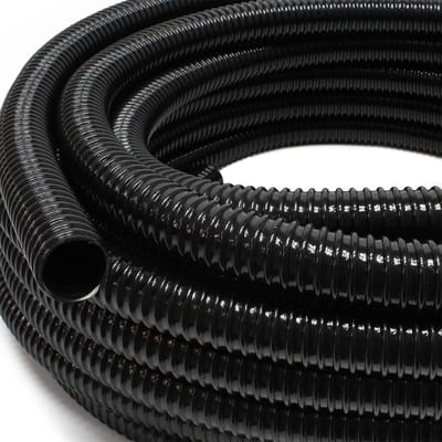 Wildanger zuigslang 25m spiraalslang 25 mm (1") zwart vijverslang aanzuigslang