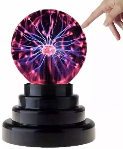 Dailygoody - Plasmabollamp - Aanraakgevoelig - Creëert sfeer - 3 Inch - Zuiverende lucht - Perfect voor slaapkamer - Compact formaat