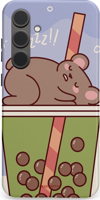 Casetastic Hoesje Geschikt voor Samsung S24 Plus - Stijlvolle Beschermende Duo-layer Case - Bubbelthee Droom