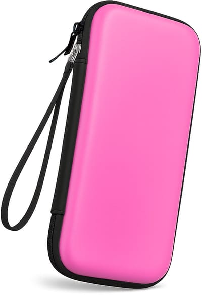 Hoesje Geschikt voor Nintendo Switch 2 Case Hoes Hard Cover Koord - Bescherm Case Geschikt voor Nintendo Switch 2 Hoes - Roze