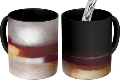 Magische Mok - Foto op Warmte Mokken - Koffiemok - Verf - Abstract - Pastel - Magic Mok - Beker - 350 ML - Theemok