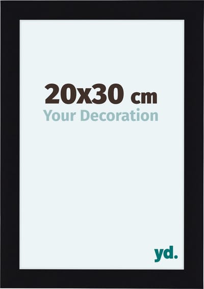 Your Decoration - Fotolijst 20x30 cm - MDF - Zwart Hoogglans - Como