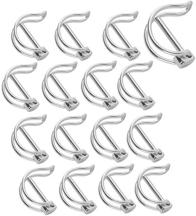 Hinged Pins 16 Stuks 4.5x36mm Vergrendelbare Fuse Pins met Gegalvaniseerde Splints en Bevestigingsbouten voor Tuin en Boerderij