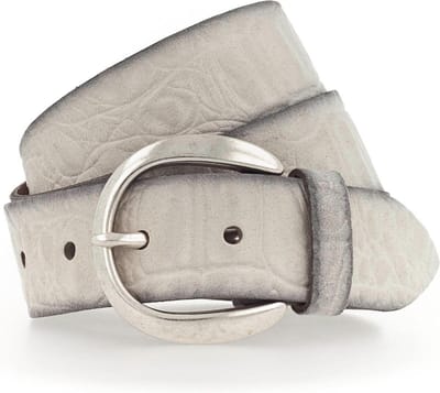Vanzetti Leren Riem Genuine Beauty 35mm Velour Leather Belt W100 Dark Vanilla Crème