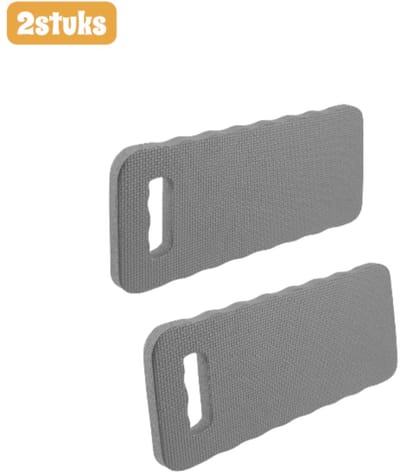 2 stuks - Kniekussen voor in de tuin - EVA verdikt - Tuinkniekussens - Waterdicht en antislip - Kniebeschermingskussens - Geschikt voor tuinklusjes en yogabeoefening - grijs