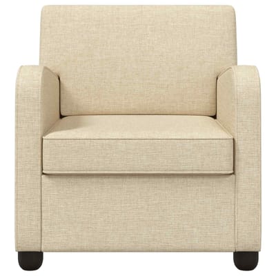 vidaXL - Fauteuil - Crèmekleurig - Stof