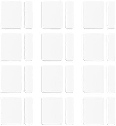 Vervangende Kleefpads - Sensor Pads - Beveiligingssysteem Installatie - Precisie Gesneden - 12 Sets - Wit