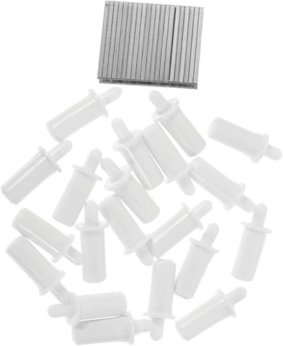 Jaloezie Reparatie Set - Luiken Onderdelen - Raamdecoratie Herstellen - Roestvrij Staal & Kunststof - 0.6x2CM - Wit