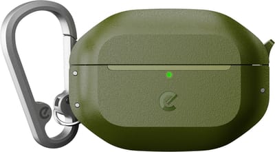 KeyBudz Element Hoesje AirPods Pro 3 – MIL-SPEC 810H Valtest Certificering – IONPURE 100 Antimicrobiële Bescherming – Qi-Draadloos Opladen Compatibel - Groen