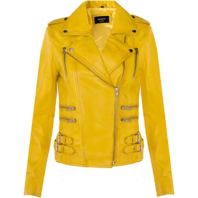 Dames leren Brando bikerjack-Loddon