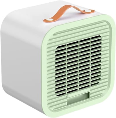 Draagbare Ventilator - Persoonlijke Koeler - Zomerse Koelte - Oplaadbaar USB - 13x17.8x13 cm - Groen