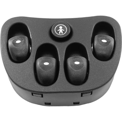 Elektrische Schakelaar Ruitbediening 4 Knop Vervanging voor Holden Commodore VT VX 1999-2003 OEM 92047005 zwart