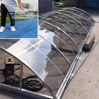 Transparante Dakplaat - Kunststof Panelen Tuinkas - Bescherming Tegen Weer - Schokbestendig Polycarbonaat - 0.5x3m - Transparant