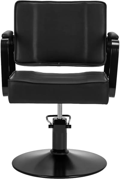 Hair System Hairdressing Chair Studio noir - Black - Kappers studio stoel - Studio stoel - Studio inrichting - Behandelstoel