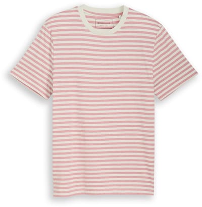 Tom Tailor Denim - T-shirt met streepjesmotief - Maat XL - rose white yd stripe