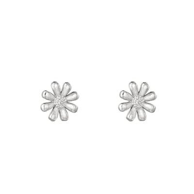 Oorbellen Shiny Daisy - Yehwang - Oorbellen - One size - Zilver