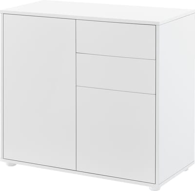 Commode Paarl druk en open 74x79x36 cm wit mat