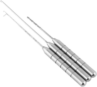 Aluminium Bait Needle Set voor Vissen, Perfecte Tool voor het Maken van Hengel Rigs en Aasbevestiging