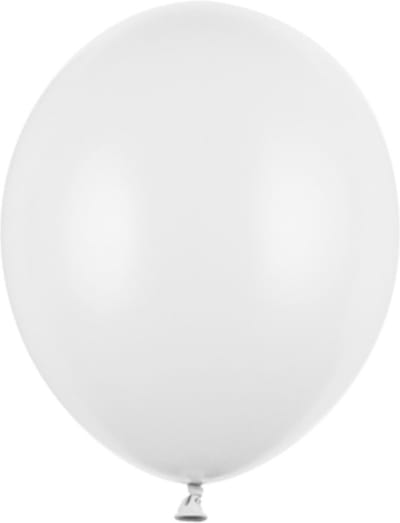 """Strong Ballonnen 12cm, Pastel Pure wit (1 zakje met 100 stuks)"""