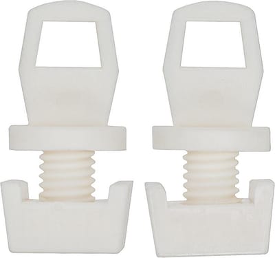 Intensions eindstopper gordijnrail plus - wit - 2 stuks