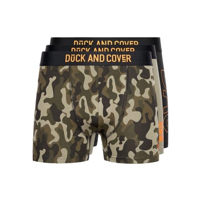 Duck and Cover Heren Alized Geassorteerde Ontwerpen Boxershorts (Set van 3) (Veelkleurig)