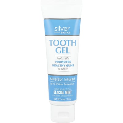 American Biotech Labs, Silver Biotic®, Tooth Gel, Glacial Mint, 4 oz (114 g) gray
