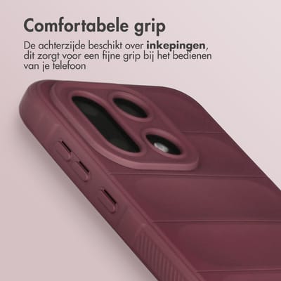 imoshion Hoesje - Geschikt voor OnePlus 15 - EasyGrip Backcover - Aubergine