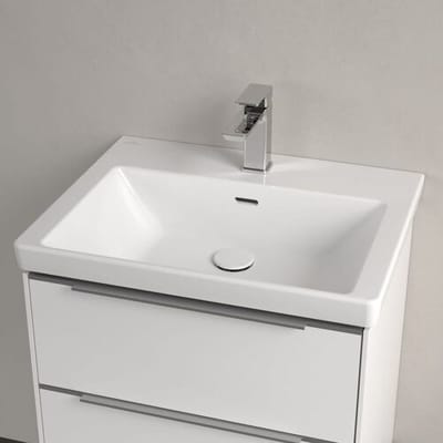 Villeroy & Boch Subway 3.0 cabinet washbasin 60 cm, with 1 tap hole, with overflow 4A706001