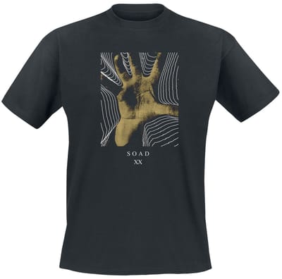 System Of A Down T-shirt - 20 Years Hand - S tot XXL - voor Mannen - zwart