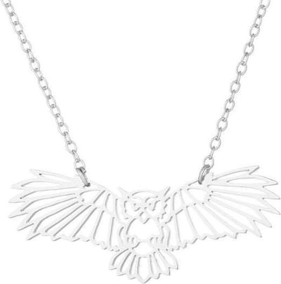 24/7 Jewelry Collection Uil Ketting - Zilverkleurig