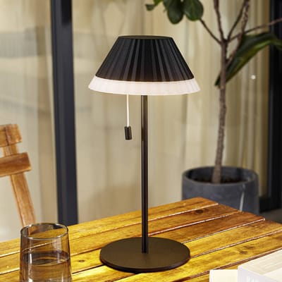Lindby - Terraslampen - CCT - 1licht - Aluminium, metaal, kunststof - H: 35 cm - zwart, wit - Inclusief lichtbron