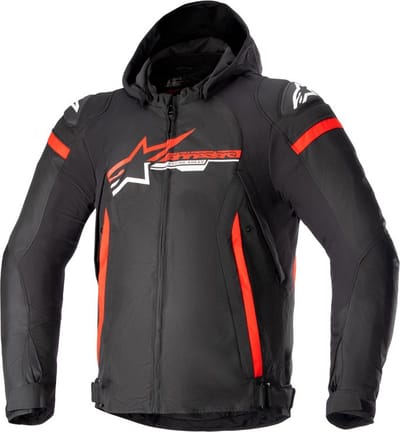 Alpinestars Zaca Waterproof Jas Zwart Fel Rood Wit - Jas