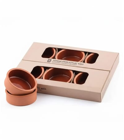 Ovenschaaltjes van aardewerk – 12 x 4 cm (200 ml) – oven 230°C, magnetron/vaatwasser