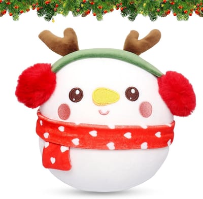 Zachte en Schattige Pluche Knuffel voor Kerstmis, 20 cm, Perfect als Cadeau of Decoratie voor de Bank