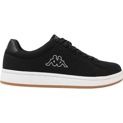 Kappa Heren Caccamo Platte Trainers (Zwart, Wit)