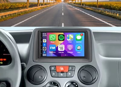 Autoradio 4/64 met wireless Carplay en Android auto | Geschikt voor Fiat Panda 2003-2012 | Radio scherm met Navigatie | 2003 2004 2005 2006 2007 2008 2009 2010 2011 2012 | 169