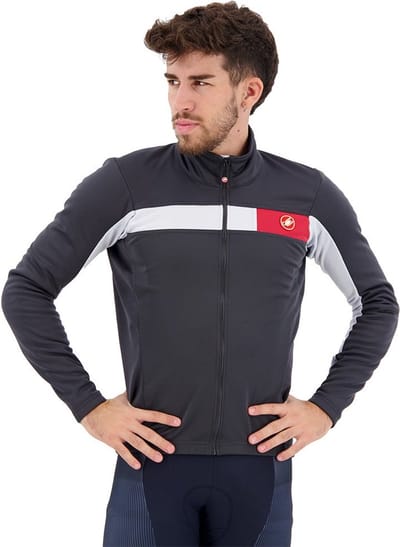 Castelli Mortirolo 6s Gore-tex Infinium™ Windstopper® Jas Grijs XL Man
