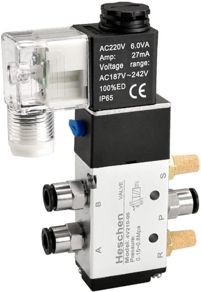 Dailygoody - Pneumatische Magneetklep - Elektrisch - 4-Weg - 12Vdc