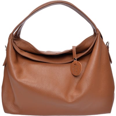 Luisa Vannini Brown Rundleer Tas