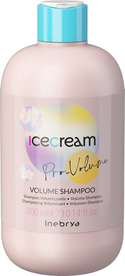 Inebrya, Ice Cream Pro-Volume, Shampoing Cheveux, Volumisant, 300 ml