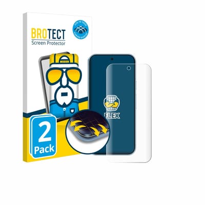 BROTECT - Screenprotector voor Google Pixel 9 Pro - Folie Beschermfolie transparant volledig dekking - 2 Stuks