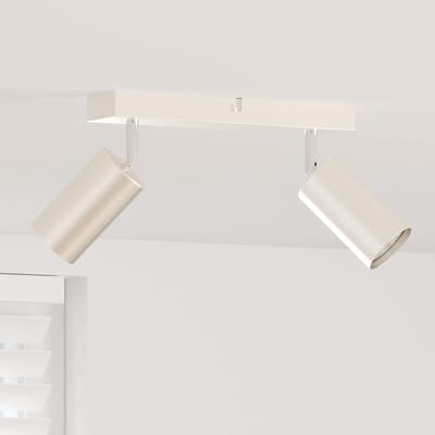 vidaXL Plafondspot met schijnwerpers Nikkel 26 x 6 x 16 cm Metaal