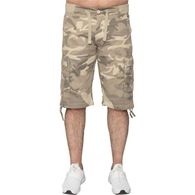 Enzo | Heren Cargo Combat Camo Korte Broek