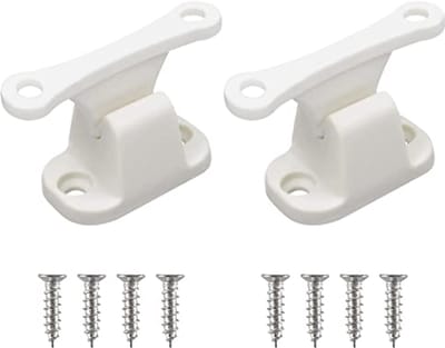 Set van 2 deurvergrendelingen voor caravans en campers - T-vormige deurhouders en deurstopper - Ideaal voor deursloten en kasten