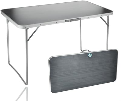 Dailygoods- Tuintafel Inklapbaar - Klaptafel Weerbestendig - Vouwtafel voor 3-4 Personen - Opvouwbare Campingtafel - 120x60x70,5 cm - Stevig en Draagbaar