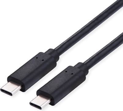 VALUE USB 2.0 Kabel, C-C, M/M, 100W, zwart, 1 m