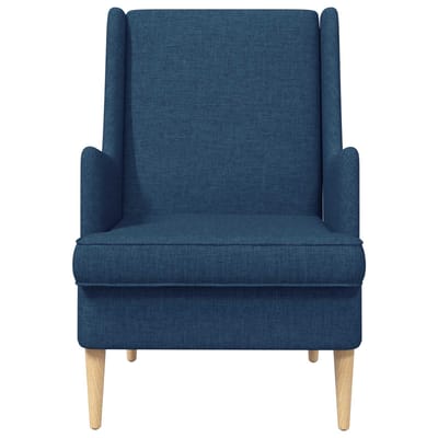 vidaXL - Fauteuil - Blauw - Stof