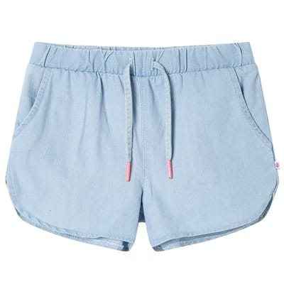 vidaXL Kindershorts 140 zachtdenimblauw