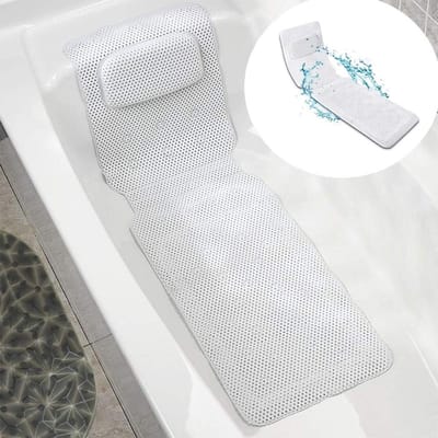 Antislip Badmat met Massagefunctie, Antibacterieel PVC, Zacht en Ademend voor Bad en Douche, Ideaal voor Volledig Lichaam en Badkuip Gebruik